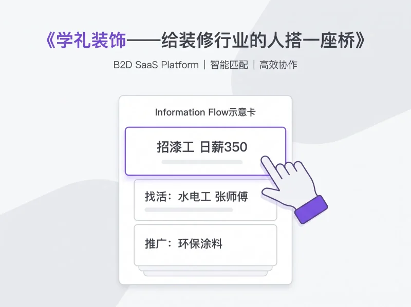 学礼装饰 —— 给装修行业的人搭一座找活与招工的桥-九午科技